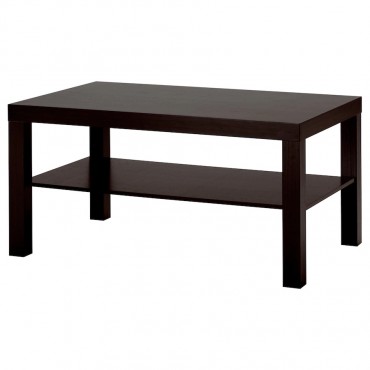LACK ЛАКК Журнальный стол, черно-коричневый, 90x55 см