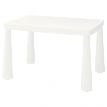 MAMMUT МАММУТ Детский стол, для дома/ улицы,  белый, 77x55 см