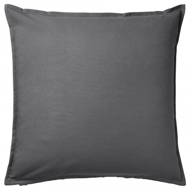 GURLI ГУРЛИ Чехол на подушку, тёмно-серый, 50x50 см