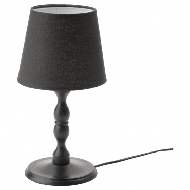 KINNAHULT Лампа настольная, 37 см, черный ясень