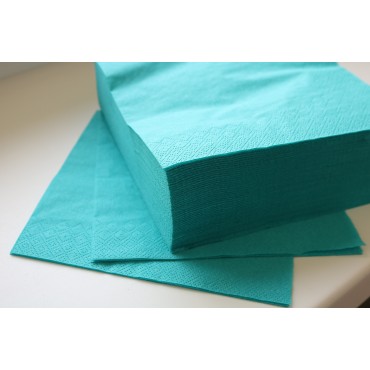  CLEANLINE Салфетки бумажные, 3-х слойные, 50 шт, голубой