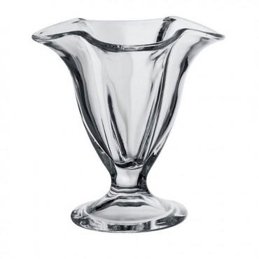 ICE VILLE Креманка 13 см, прозрачное стекло, цветок